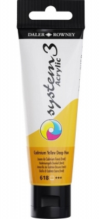 Akrylová farba D&R System3 - Cadmium Yellow Deep Hue 618 - 59 ml