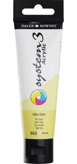 Akrylová farba D&R System3 - Yellow Ochre 663 - 59 ml
