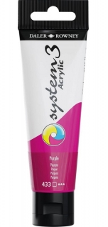 Akrylová farba D&R System3 - Purple 433 - 59 ml