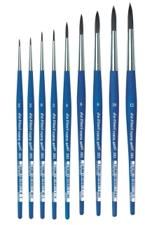 Guľatý štetec DA VINCI Forte Basic - séria 393 - syntetický vlas  - rôzne veľkosti