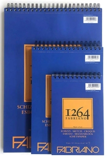 Skicár FABRIANO - pre umelcov - 90 g/m2 - hrebeňová väzba - viac veľkostí