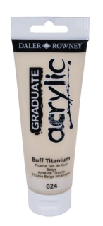 Akrylová farba D&R Graduate - Buff Titanium 024 - 120 ml